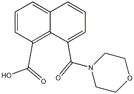 8-(morpholin-4-ylcarbonyl)-1-naphthoic acid 结构式