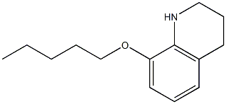 8-(pentyloxy)-1,2,3,4-tetrahydroquinoline 结构式