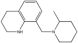 8-[(2-methylpiperidin-1-yl)methyl]-1,2,3,4-tetrahydroquinoline 结构式