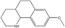 8-methoxy-1,2,3,4,4a,5,6,10b-octahydrobenzo[h]quinoline 结构式