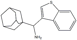 adamantan-1-yl(1-benzothiophen-3-yl)methanamine 结构式