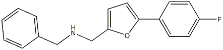 benzyl({[5-(4-fluorophenyl)furan-2-yl]methyl})amine 结构式