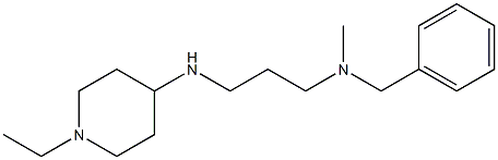 benzyl({3-[(1-ethylpiperidin-4-yl)amino]propyl})methylamine 结构式