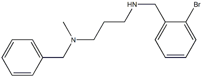 benzyl(3-{[(2-bromophenyl)methyl]amino}propyl)methylamine 结构式