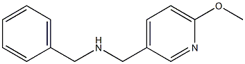 benzyl[(6-methoxypyridin-3-yl)methyl]amine 结构式