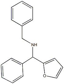 benzyl[furan-2-yl(phenyl)methyl]amine 结构式