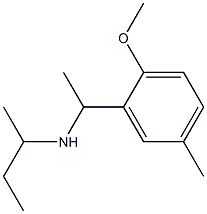 butan-2-yl[1-(2-methoxy-5-methylphenyl)ethyl]amine 结构式