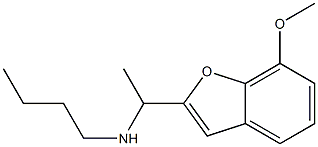 butyl[1-(7-methoxy-1-benzofuran-2-yl)ethyl]amine 结构式