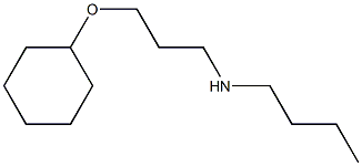 butyl[3-(cyclohexyloxy)propyl]amine 结构式