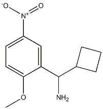 cyclobutyl(2-methoxy-5-nitrophenyl)methanamine 结构式