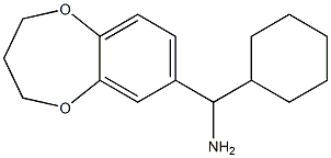 cyclohexyl(3,4-dihydro-2H-1,5-benzodioxepin-7-yl)methanamine 结构式