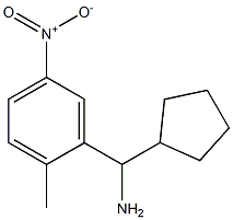 cyclopentyl(2-methyl-5-nitrophenyl)methanamine 结构式