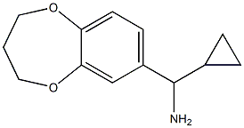 cyclopropyl(3,4-dihydro-2H-1,5-benzodioxepin-7-yl)methanamine 结构式