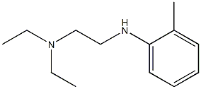 diethyl({2-[(2-methylphenyl)amino]ethyl})amine 结构式