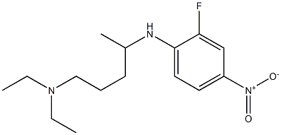 diethyl({4-[(2-fluoro-4-nitrophenyl)amino]pentyl})amine 结构式