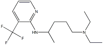 diethyl(4-{[3-(trifluoromethyl)pyridin-2-yl]amino}pentyl)amine 结构式