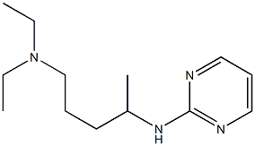 diethyl[4-(pyrimidin-2-ylamino)pentyl]amine 结构式