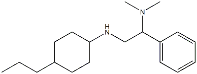 dimethyl({1-phenyl-2-[(4-propylcyclohexyl)amino]ethyl})amine 结构式