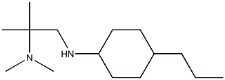 dimethyl({2-methyl-1-[(4-propylcyclohexyl)amino]propan-2-yl})amine 结构式