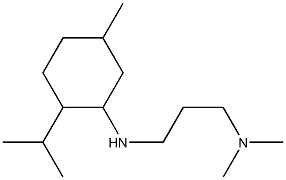 dimethyl(3-{[5-methyl-2-(propan-2-yl)cyclohexyl]amino}propyl)amine 结构式