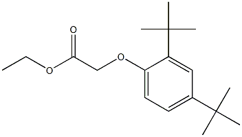 ethyl 2-(2,4-di-tert-butylphenoxy)acetate 结构式