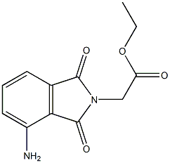 ethyl 2-(4-amino-1,3-dioxo-2,3-dihydro-1H-isoindol-2-yl)acetate 结构式