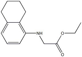 ethyl 2-(5,6,7,8-tetrahydronaphthalen-1-ylamino)acetate 结构式