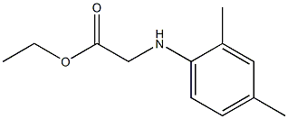 ethyl 2-[(2,4-dimethylphenyl)amino]acetate 结构式