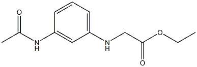 ethyl 2-[(3-acetamidophenyl)amino]acetate 结构式