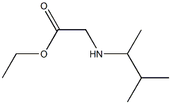 ethyl 2-[(3-methylbutan-2-yl)amino]acetate 结构式