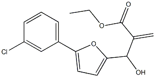 ethyl 2-{[5-(3-chlorophenyl)furan-2-yl](hydroxy)methyl}prop-2-enoate 结构式