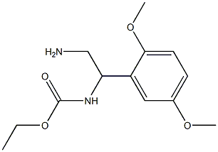 ethyl 2-amino-1-(2,5-dimethoxyphenyl)ethylcarbamate 结构式