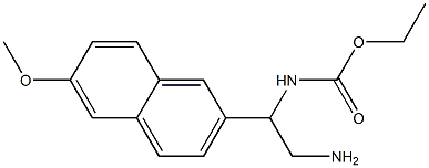 ethyl 2-amino-1-(6-methoxy-2-naphthyl)ethylcarbamate 结构式