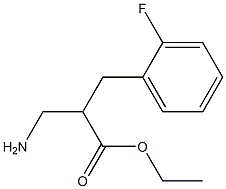 ethyl 3-amino-2-[(2-fluorophenyl)methyl]propanoate 结构式