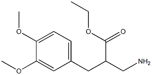ethyl 3-amino-2-[(3,4-dimethoxyphenyl)methyl]propanoate 结构式