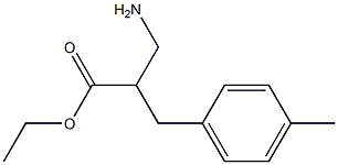 ethyl 3-amino-2-[(4-methylphenyl)methyl]propanoate 结构式