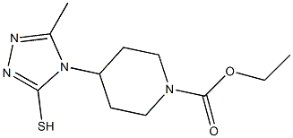 ethyl 4-(3-methyl-5-sulfanyl-4H-1,2,4-triazol-4-yl)piperidine-1-carboxylate 结构式