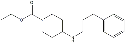 ethyl 4-[(3-phenylpropyl)amino]piperidine-1-carboxylate 结构式