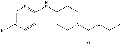 ethyl 4-[(5-bromopyridin-2-yl)amino]piperidine-1-carboxylate 结构式