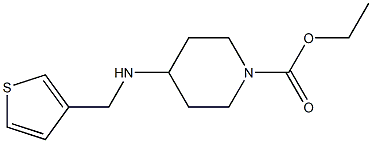 ethyl 4-[(thiophen-3-ylmethyl)amino]piperidine-1-carboxylate 结构式