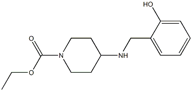 ethyl 4-{[(2-hydroxyphenyl)methyl]amino}piperidine-1-carboxylate 结构式