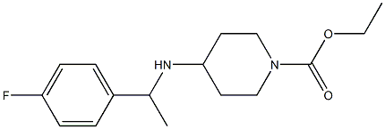 ethyl 4-{[1-(4-fluorophenyl)ethyl]amino}piperidine-1-carboxylate 结构式