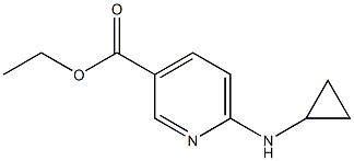 ethyl 6-(cyclopropylamino)pyridine-3-carboxylate 结构式