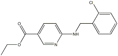 ethyl 6-{[(2-chlorophenyl)methyl]amino}pyridine-3-carboxylate 结构式