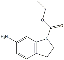 ethyl 6-amino-2,3-dihydro-1H-indole-1-carboxylate 结构式