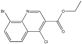 ethyl 8-bromo-4-chloroquinoline-3-carboxylate 结构式