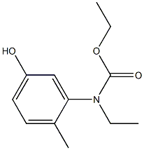 ethyl N-ethyl-N-(5-hydroxy-2-methylphenyl)carbamate 结构式