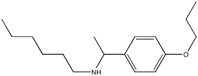 hexyl[1-(4-propoxyphenyl)ethyl]amine 结构式