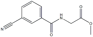 methyl [(3-cyanobenzoyl)amino]acetate 结构式