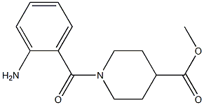 methyl 1-[(2-aminophenyl)carbonyl]piperidine-4-carboxylate 结构式